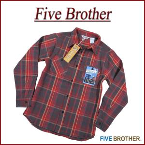 FIVEBROTHER（ファイブブラザー） マドラスチェック 長袖 ヘビー