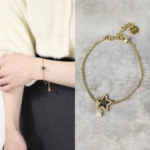 miu miu（ミュウミュウ） Crystal Logo Bracelet ブレスレット