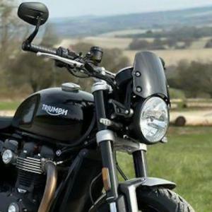 ボンネビルボバー 47mmフォーク用 スクリーン ピラニアS3 ブラック