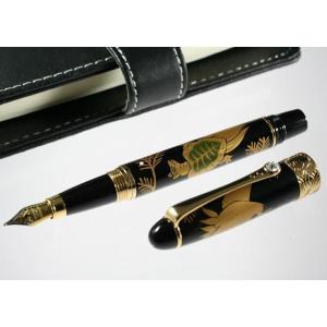 在庫品】プラチナ PLATINUM 万年筆 3776 加賀平蒔絵 山水 中字 PNB