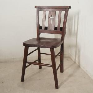 ダイニングチェア チャーチチェア 収納付き 天然木 パイン材 教会椅子