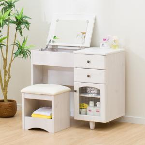 ニトリ（NITORI） 三面鏡ドレッサー(DR-007 WW) 鏡台 ミラー : ニトリ