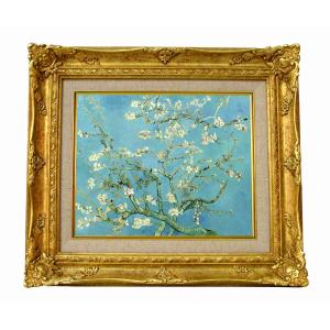 世界の名画 ゴッホ グラスに入れた花咲くアーモンドの枝 ジクレー