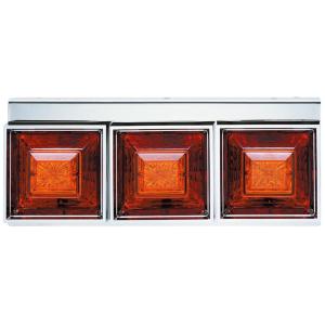 ジェットイノウエ JET 525701 角型3連フラッシュテールランプ大型 24V