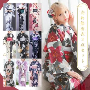 竺仙浴衣反物 綿絽 白地に桜 紺青水色グレーぼかし/十六茶CM 新垣結衣