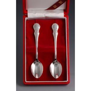 銀製カトラリー「松・竹・梅」三種類スプーンセット : 銀食器・銀製器