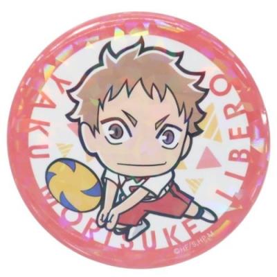 缶バッジ ハイキュー ホログラム カンバッジ 少年ジャンプ ミニキャラ