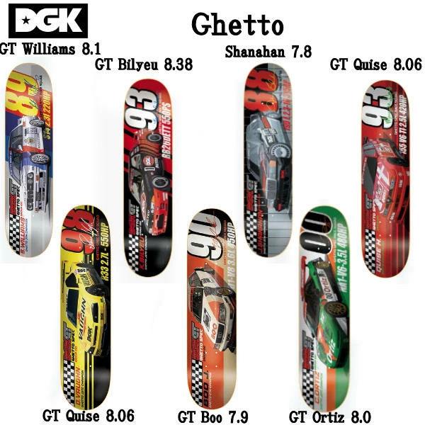DGK ディージーケー GHETTO GT 7.75〜 8.25インチ Deck Skateboard