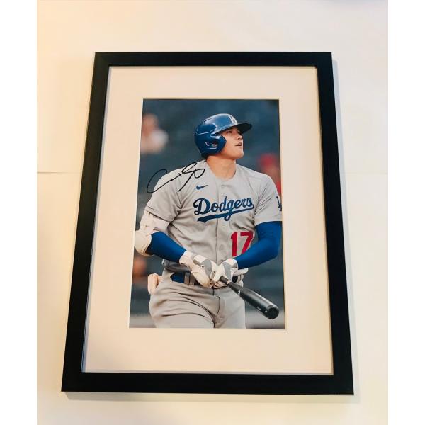 g*t様 限定品非売品必至大谷翔平 ドジャース プリントサイン入り