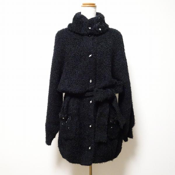 PINK HOUSE（ピンクハウス） #wpc コート 黒 ニット コーディガン