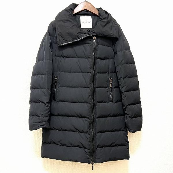 wxc モンクレール Moncler ダウンジャケット 黒 ダウンコート ジップ