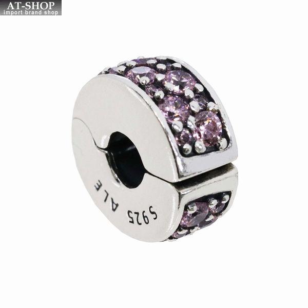PANDORA（パンドラ） チャーム PANDORA Pink Pave Clip スターリング