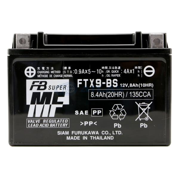 古河電池 バイク バッテリー FURUKAWA BATTERY FTX9-BS 液入り充電済み