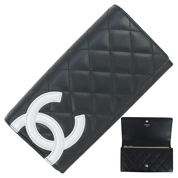 CAMBON シャネル 財布 ロング フラップ ウォレット カンボンライン