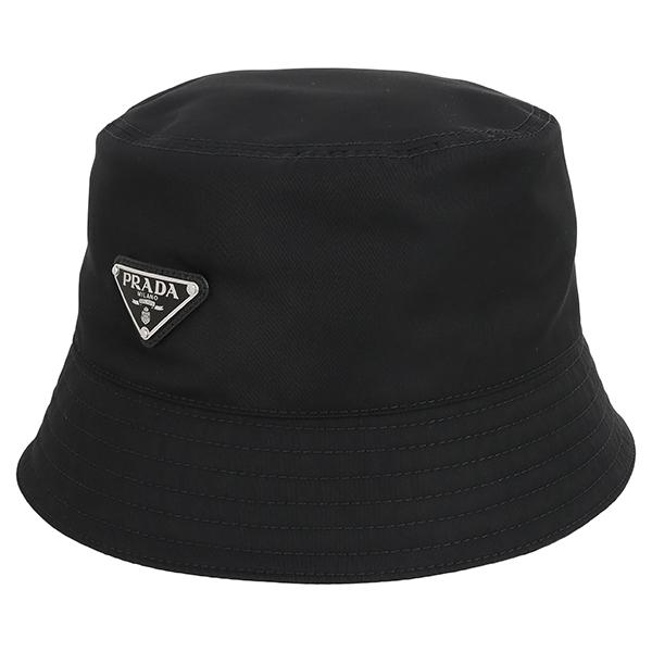 PRADA（プラダ） Re-Nylon バケットハット トライアングル ブラック h