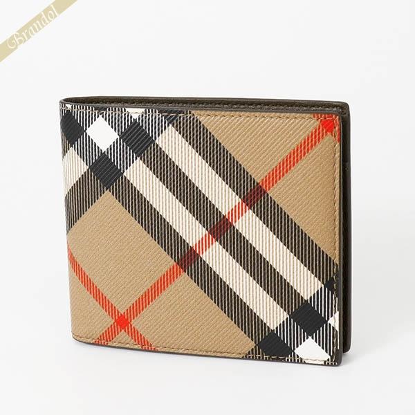 BURBERRY（バーバリー） 二つ折り財布 バーバリーチェック ベージュ系
