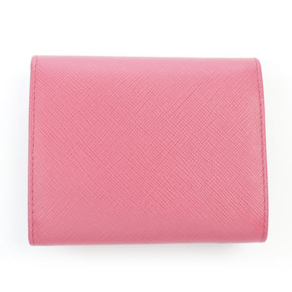 PRADA（プラダ） 財布 三つ折り ペオニア ピンク ミニ財布 コンパクト