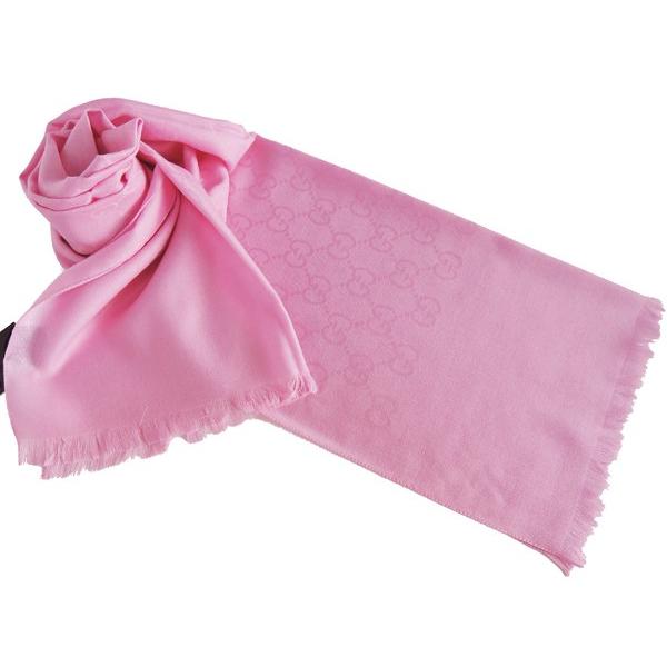 GG グッチ ストール マフラー GUCCI シルク入り GG柄 大判45×180cm