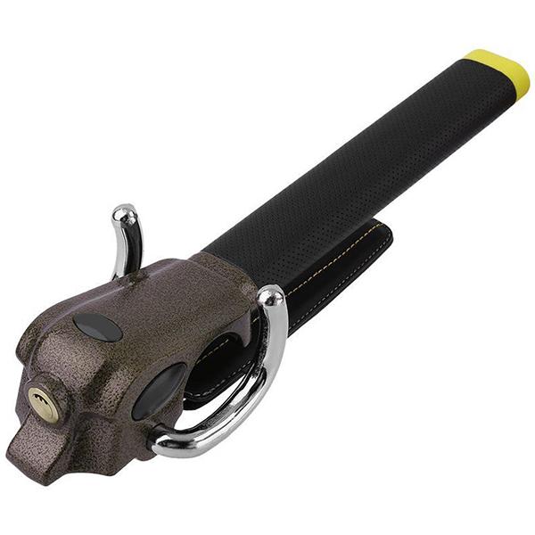 車用ステアリングロック 3方向ロック構造 ハンドルロック 盗難防止 高