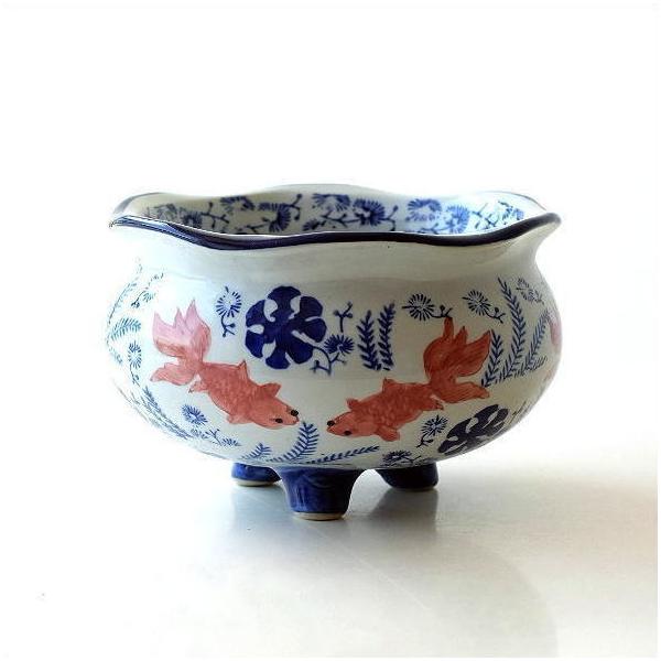 金魚鉢 おしゃれ 陶器 メダカ鉢 和風 レトロ アンティーク ビオトープ