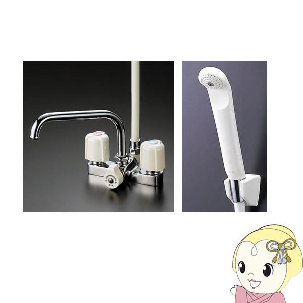 KVK デッキ形2ハンドルシャワー KF14E : ぎおん - 通販 - Yahoo