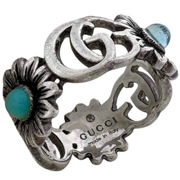GUCCI（グッチ） ダブルG フラワー リング 指輪 リング 7号 シルバー