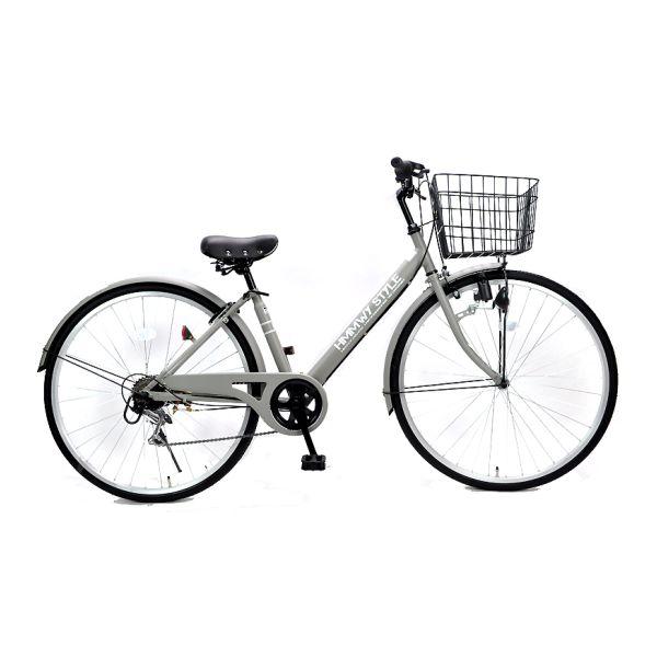 自転車 276 シティV ハンヴィー3 マットグレー 27インチ 福栄商会 外装