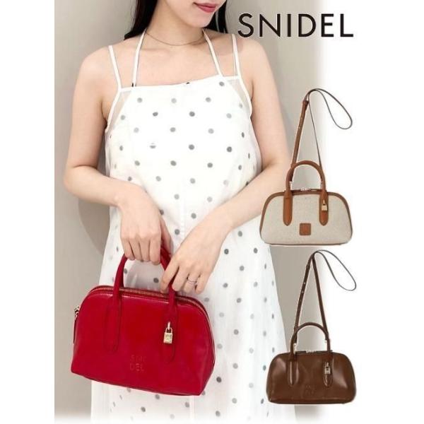 SNIDEL（スナイデル） (セール40%OFF&PT5) ラウンドミニボストン 25春