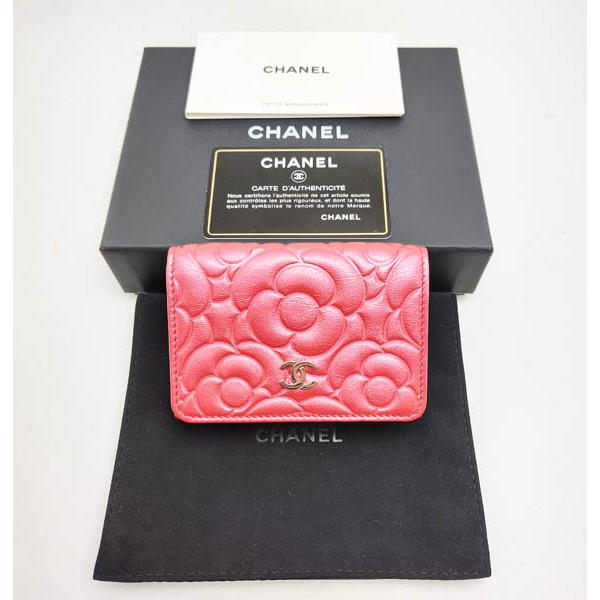 CHANEL（シャネル） 中古品 カメリア スモールフラップウォレット