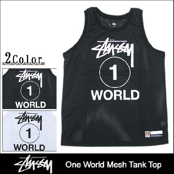 STUSSY（ステューシー） STUSSY One World Mesh タンクトップ(stussy