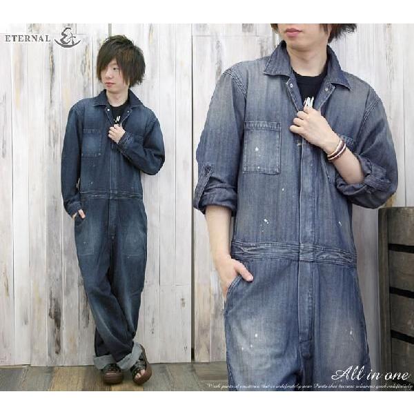 エターナル（ETERNAL） オールインワン ヴィンテージ加工 インディゴ