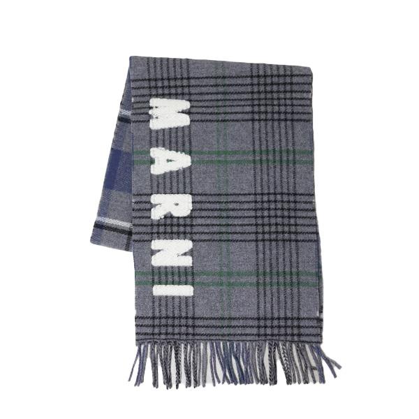 MARNI マルニ Double Check Wool Scarf ダブルチェック ウール