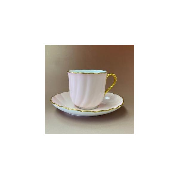 ノリタケ ダイヤモンドコレクション 金彩ピンク カップ＆ソーサー 一客