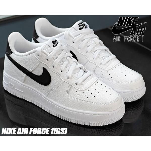 エア フォース 1 NIKE AIR FORCE (GS) white/black ct3839-100 ナイキ
