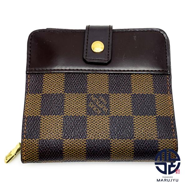 LOUIS VUITTON ルイヴィトン ダミエ コンパクトジップ N61668 二つ折り