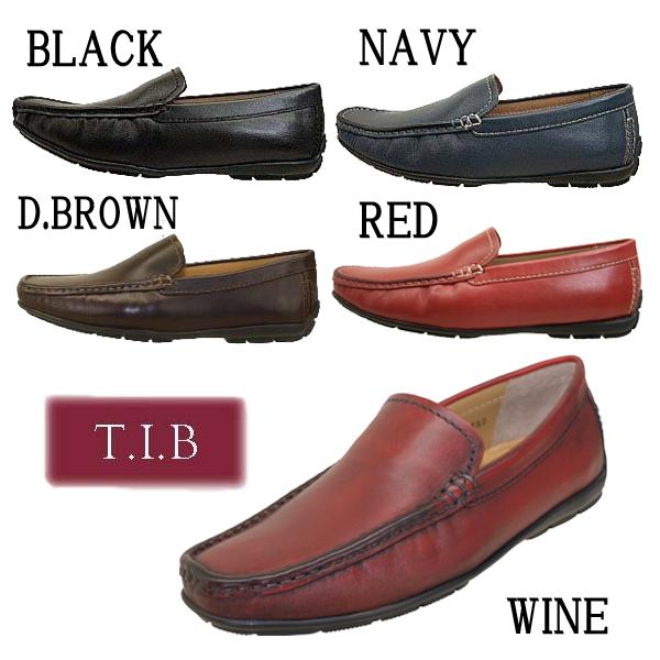ティーアイビー T.I.B 9392 ドライビングシューズ スリッポン
