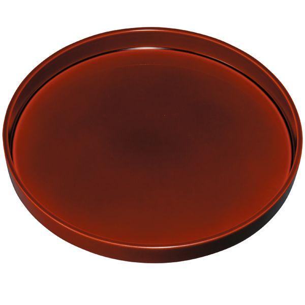 みよし漆器本舗 紀州塗り 尺寸 丸盆 両面春慶塗 お盆 トレー トレイ お