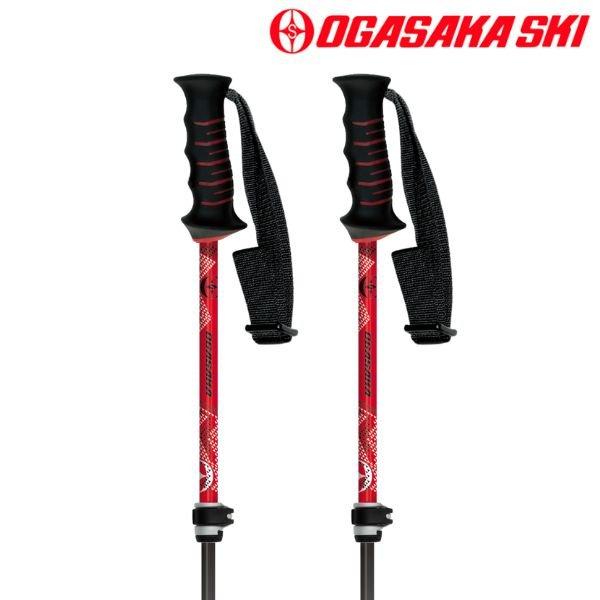OGASAKA（オガサカ） サイズ調整式 ストック スキーポール レッド 95