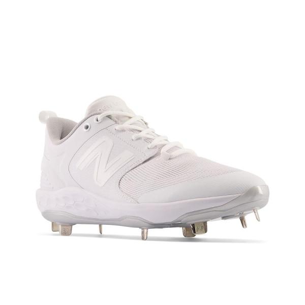 New Balance（ニューバランス） 白スパイク 野球スパイク 金具スパイク