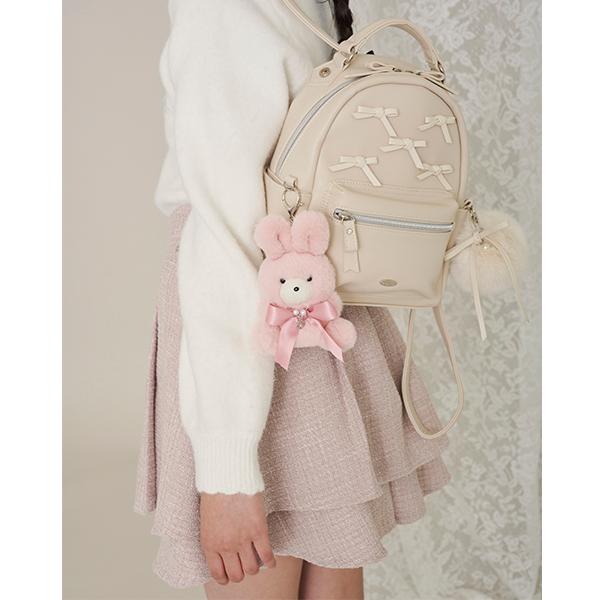 mezzo piano Junior（メゾピアノ ジュニア） ファーぼん天チャームつき