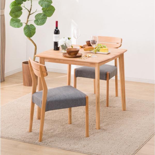 ニトリ（NITORI） 幅80 ダイニングテーブル3点セット（DTアルナス