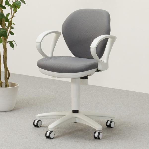 ニトリ（NITORI） オフィスチェア 肘付き(ワークチェア セルト GY