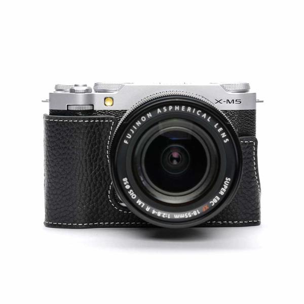 富士フイルム Xシステム FUJIFILM X-M5 専用 レザー ケース Black