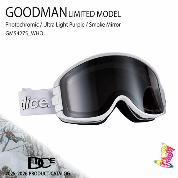 予約商品】25-26モデル☆DICE【ダイス】ゴーグル LIMITED MODEL