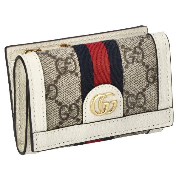 GUCCI（グッチ） 三つ折り財布 レディース オフィディア ホワイト