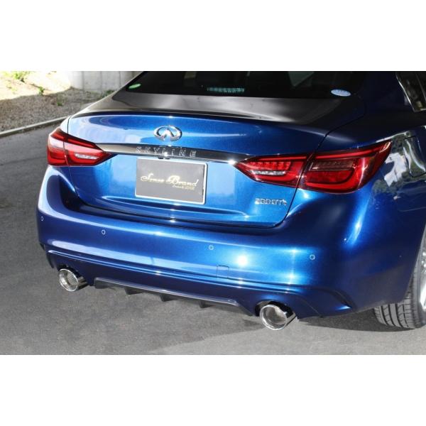 YV37 37スカイライン 車検対応マフラー リアピース ドザーナ115Φ 重