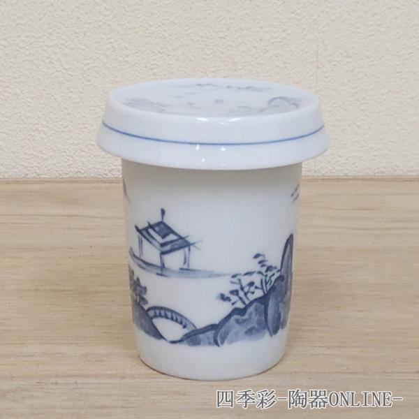 ヒレ酒カップ 山水 ふぐ ひれ酒 酒器 おしゃれ 業務用 美濃焼 23b293