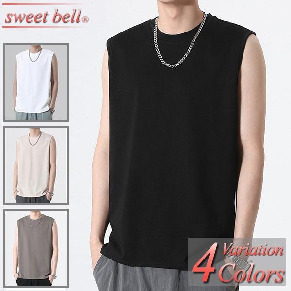 sweet bell Tシャツ メンズ ノースリーブ タンクトップ カットソー 春