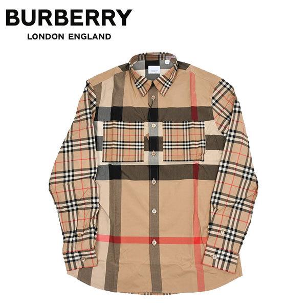 BURBERRY（バーバリー） メンズ ストレッチ長袖シャツ Sサイズ 入園