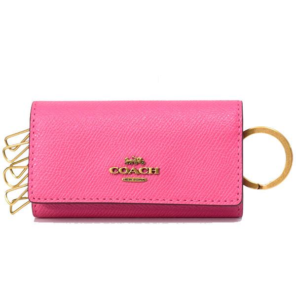 COACH（コーチ） キーケース クロスグレインレザー ロゴ 6連 キー